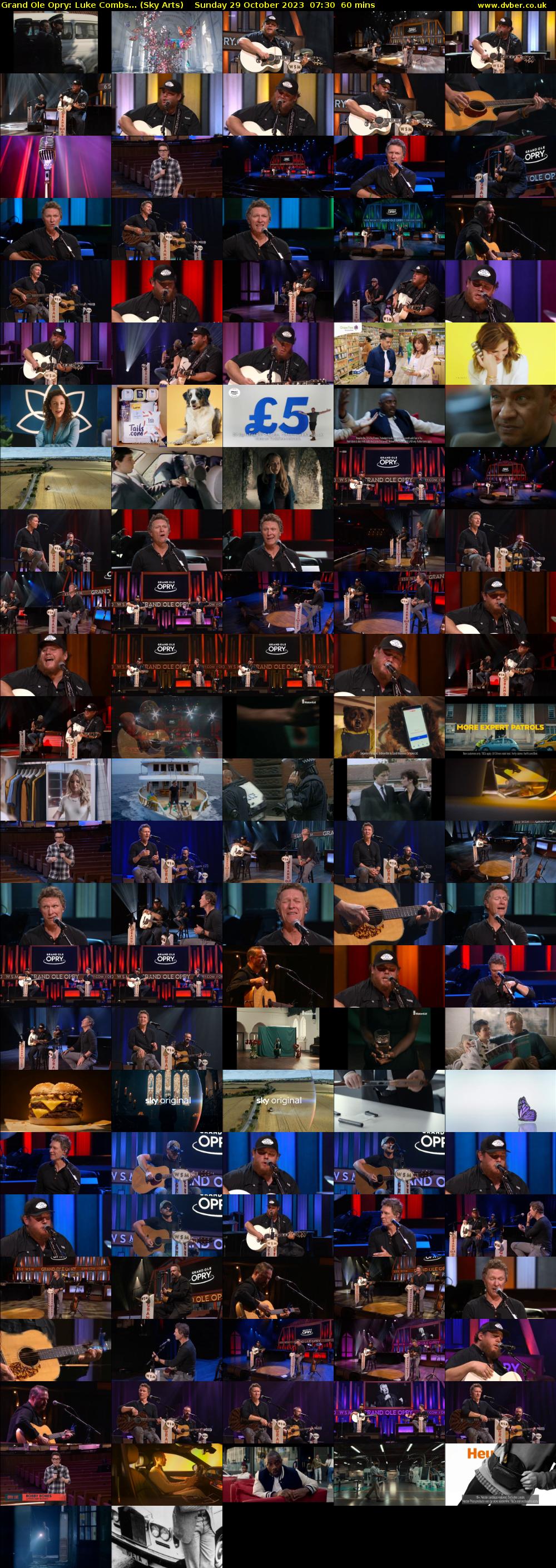 Grand Ole Opry: Luke Combs... (Sky Arts) Sunday 29 October 2023 07:30 - 08:30