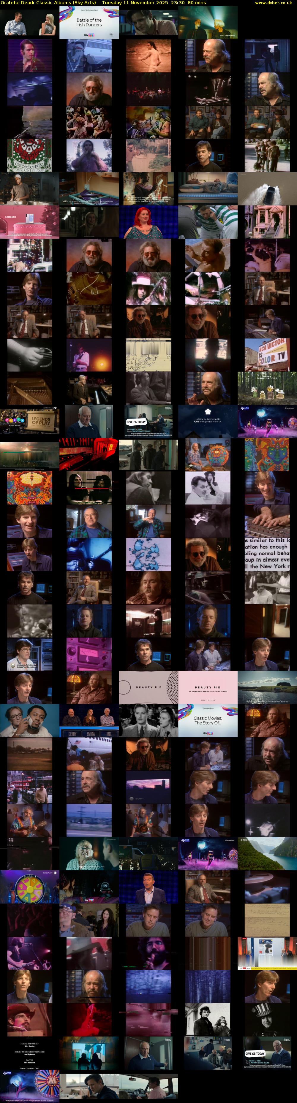 Grateful Dead: Classic Albums (Sky Arts) Tuesday 11 November 2025 23:30 - 00:50