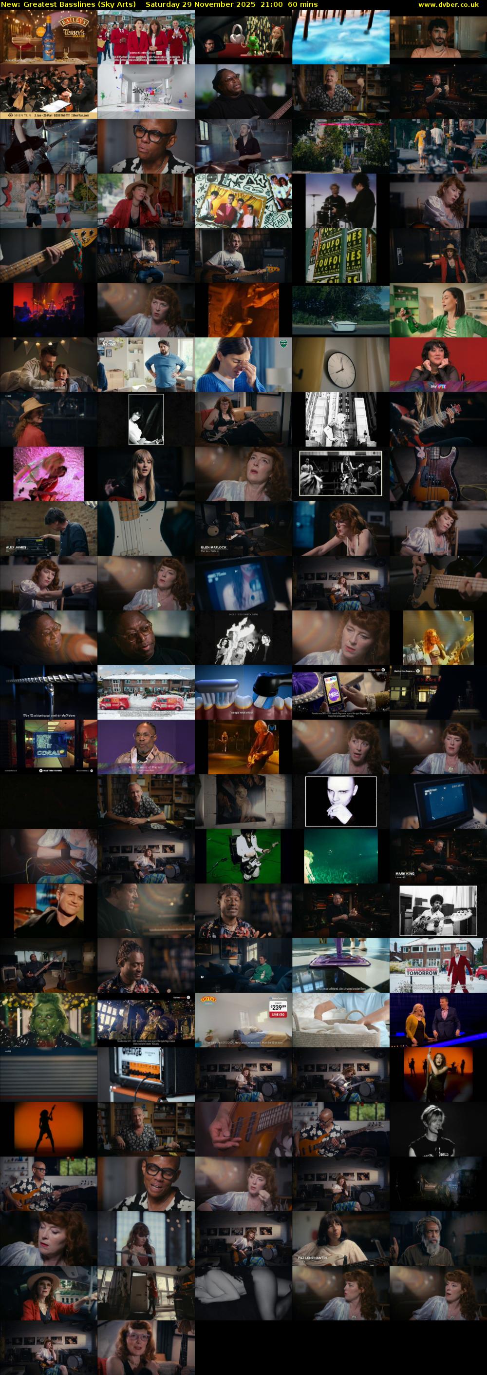 Greatest Basslines (Sky Arts) Saturday 29 November 2025 21:00 - 22:00
