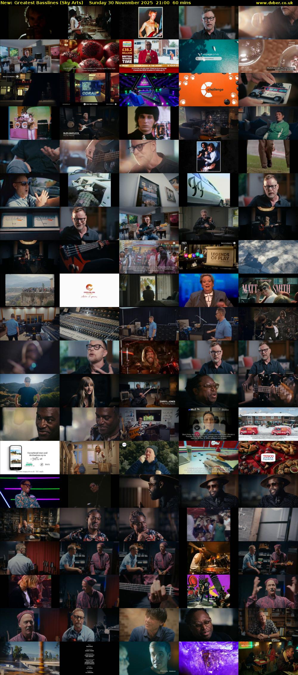 Greatest Basslines (Sky Arts) Sunday 30 November 2025 21:00 - 22:00