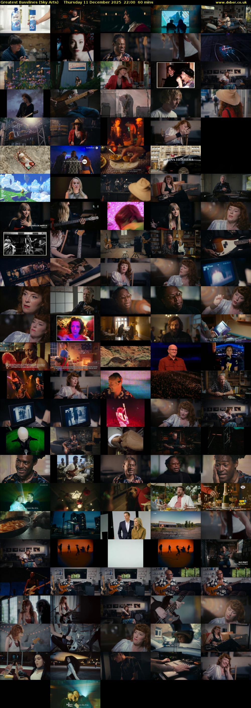 Greatest Basslines (Sky Arts) Thursday 11 December 2025 22:00 - 23:00