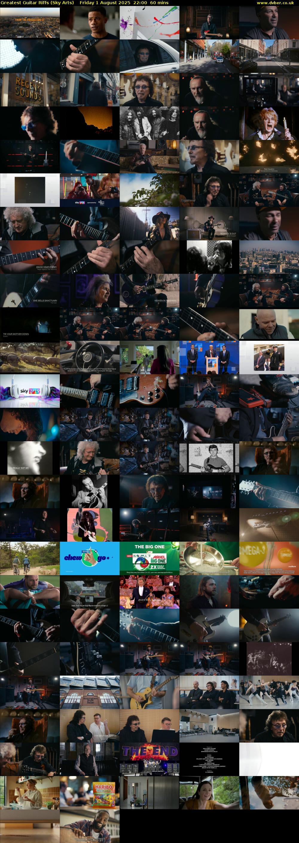 Greatest Guitar Riffs (Sky Arts) Friday 1 August 2025 22:00 - 23:00