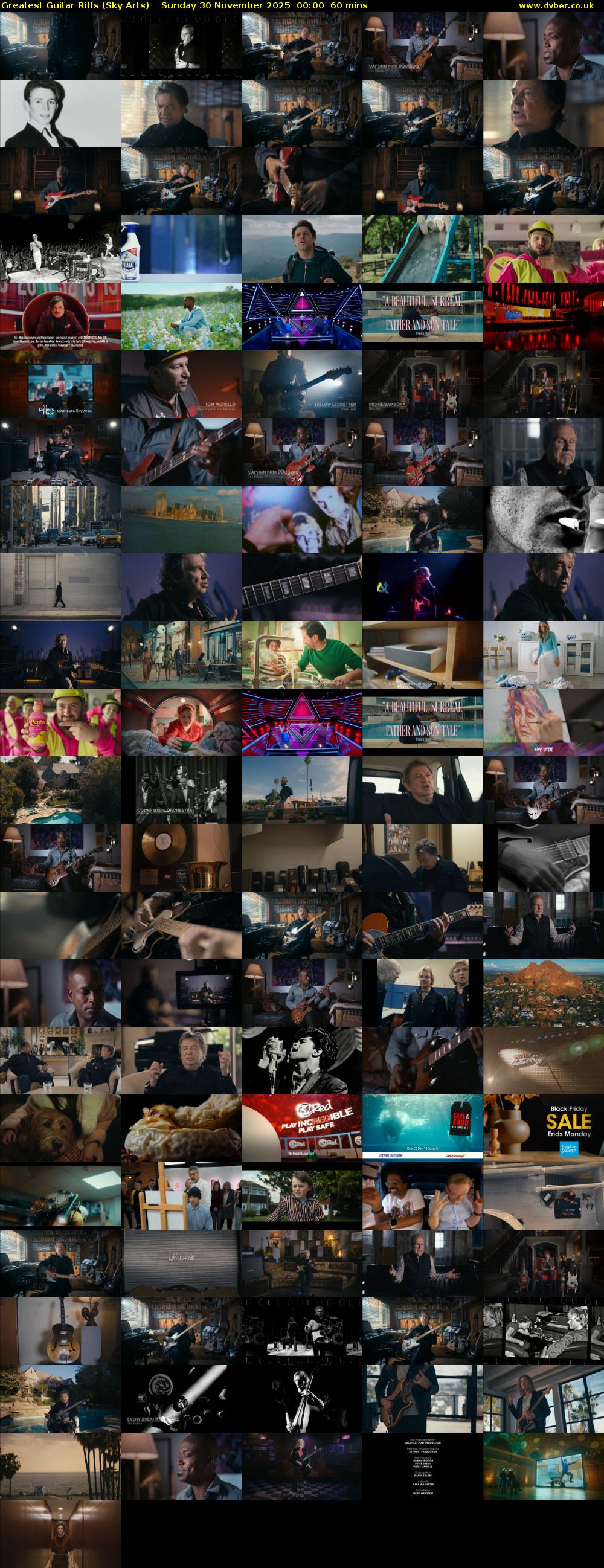 Greatest Guitar Riffs (Sky Arts) Sunday 30 November 2025 00:00 - 01:00
