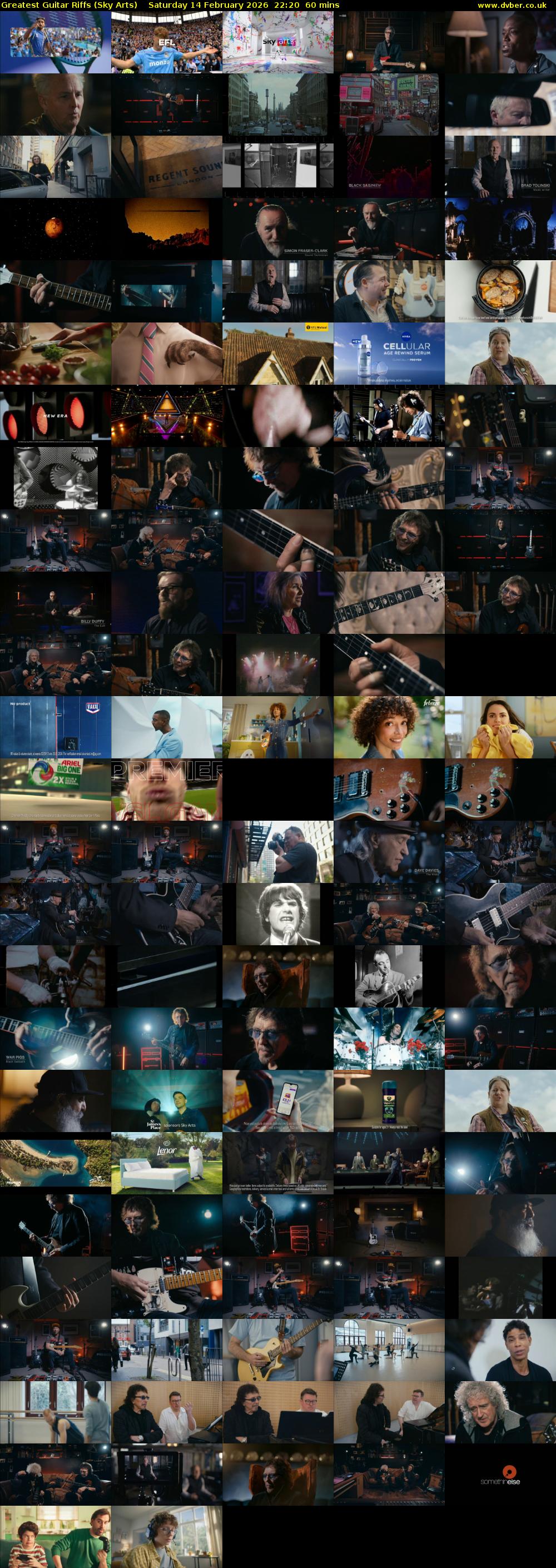 Greatest Guitar Riffs (Sky Arts) Saturday 14 February 2026 22:20 - 23:20