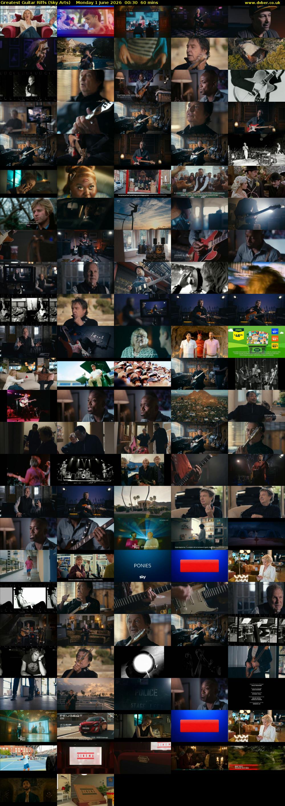 Greatest Guitar Riffs (Sky Arts) Monday 1 June 2026 00:30 - 01:30