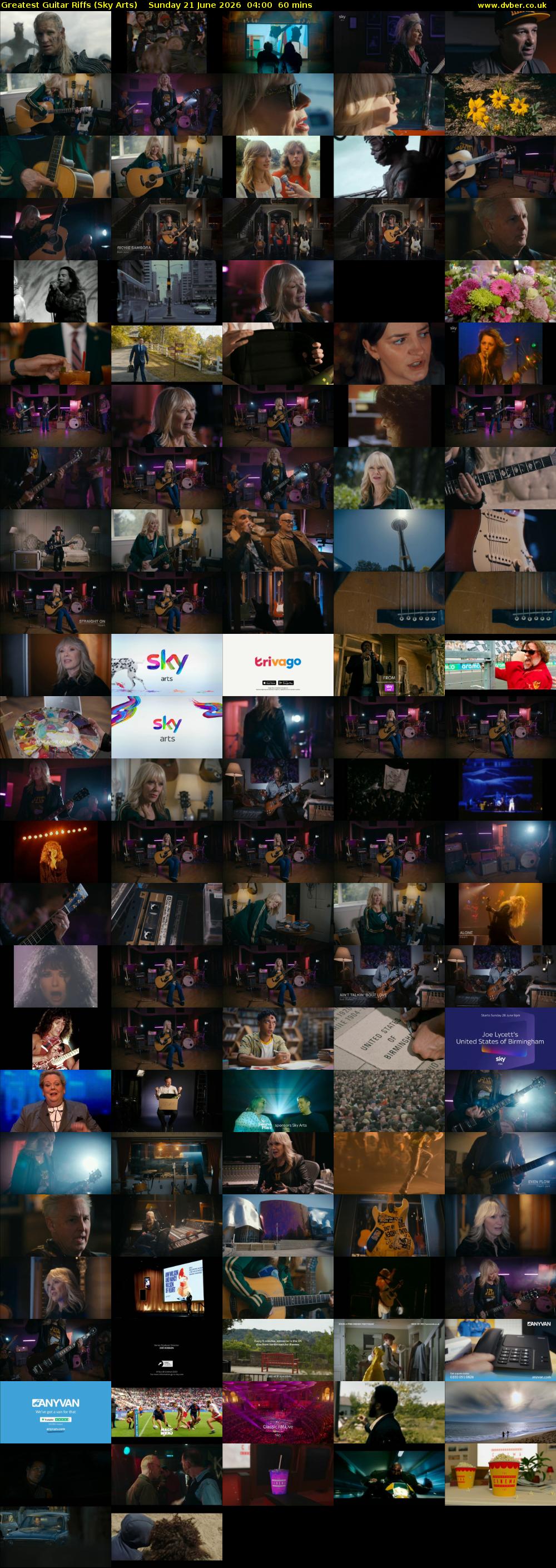 Greatest Guitar Riffs (Sky Arts) Sunday 21 June 2026 04:00 - 05:00