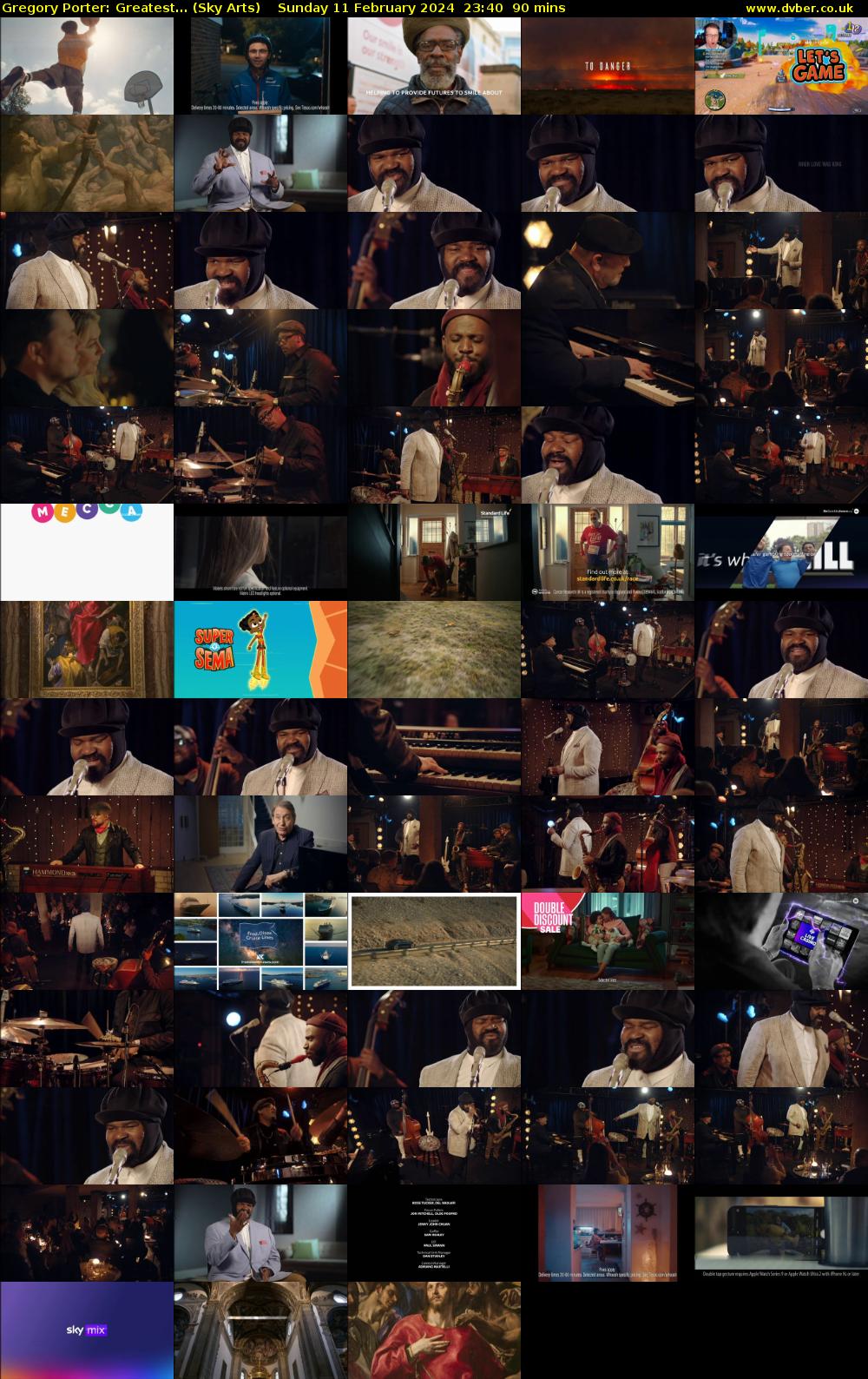 Gregory Porter: Greatest... (Sky Arts) Sunday 11 February 2024 23:40 - 01:10