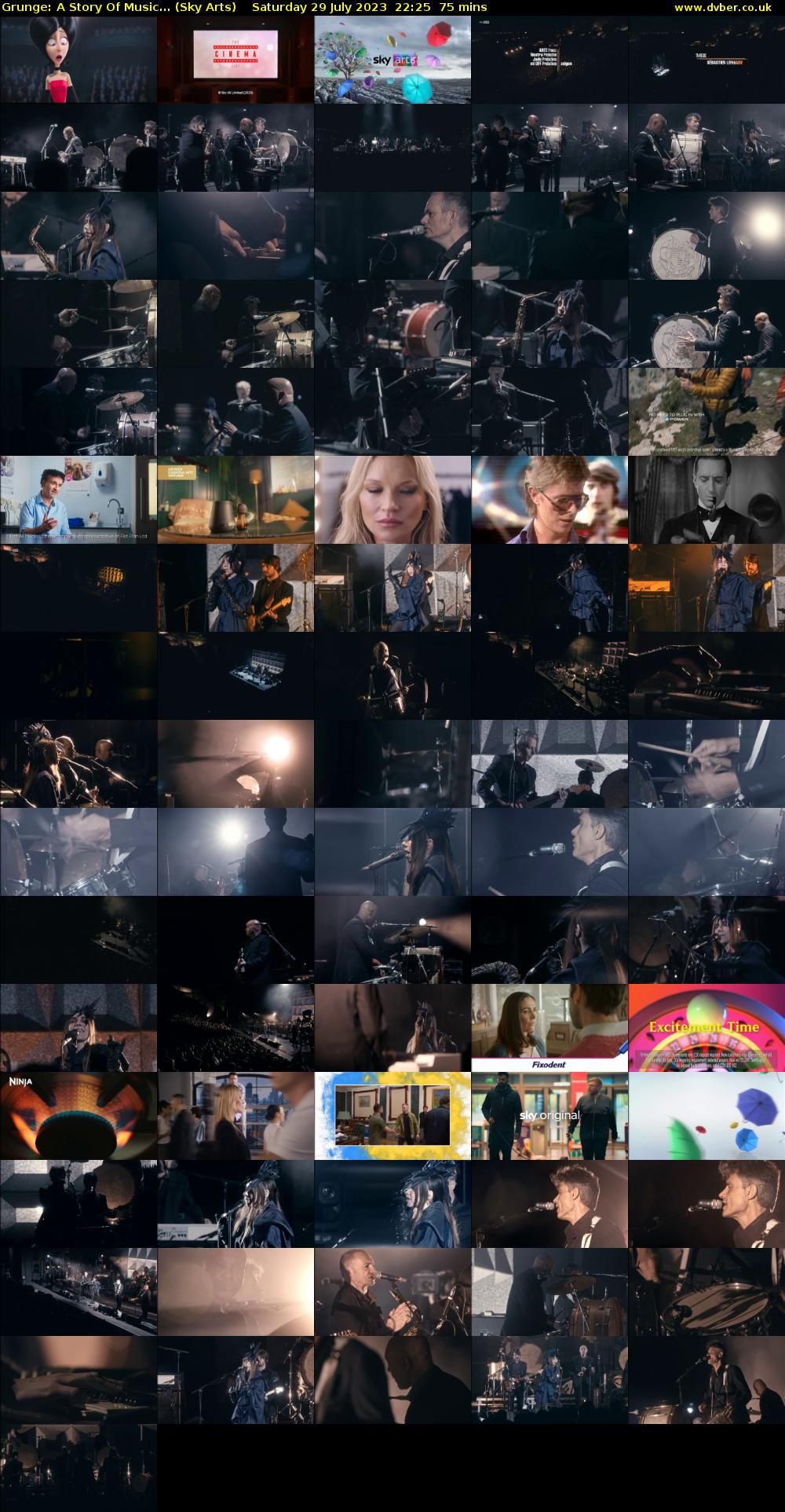 Grunge: A Story Of Music... (Sky Arts) Saturday 29 July 2023 22:25 - 23:40