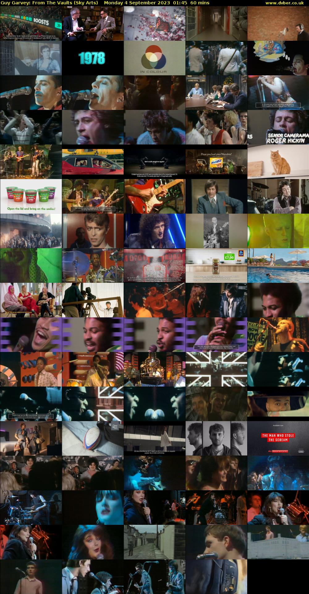 Guy Garvey: From The Vaults (Sky Arts) Monday 4 September 2023 01:45 - 02:45