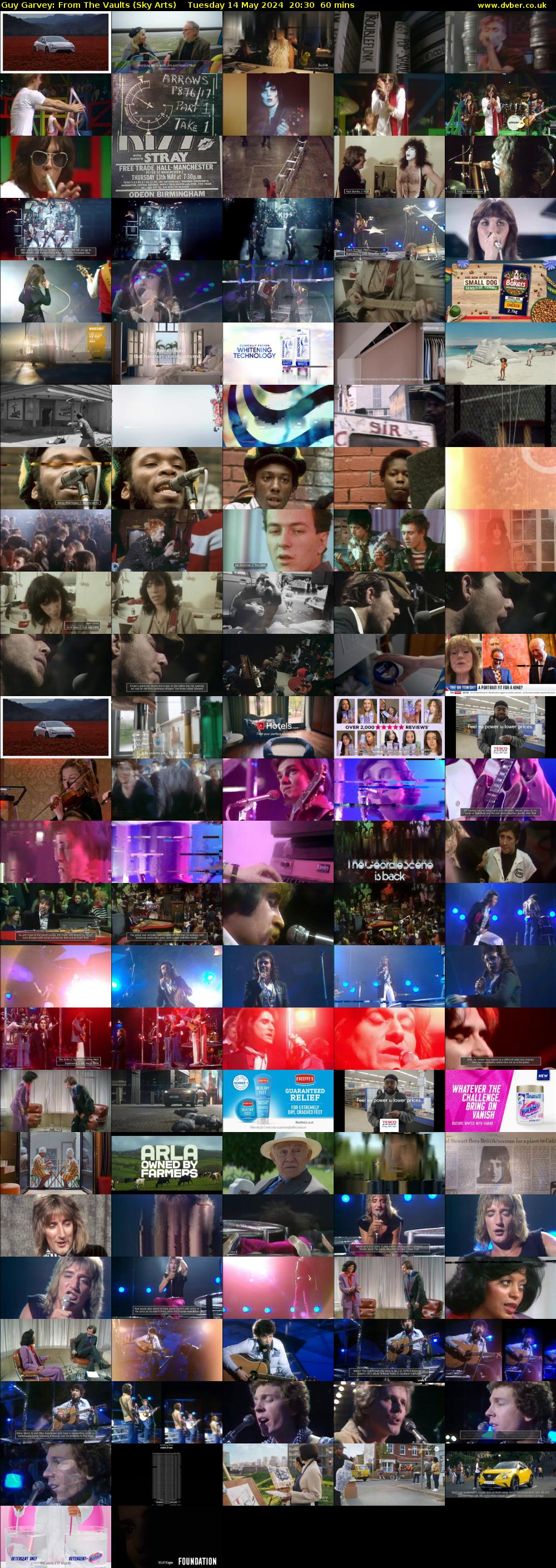 Guy Garvey: From The Vaults (Sky Arts) Tuesday 14 May 2024 20:30 - 21:30