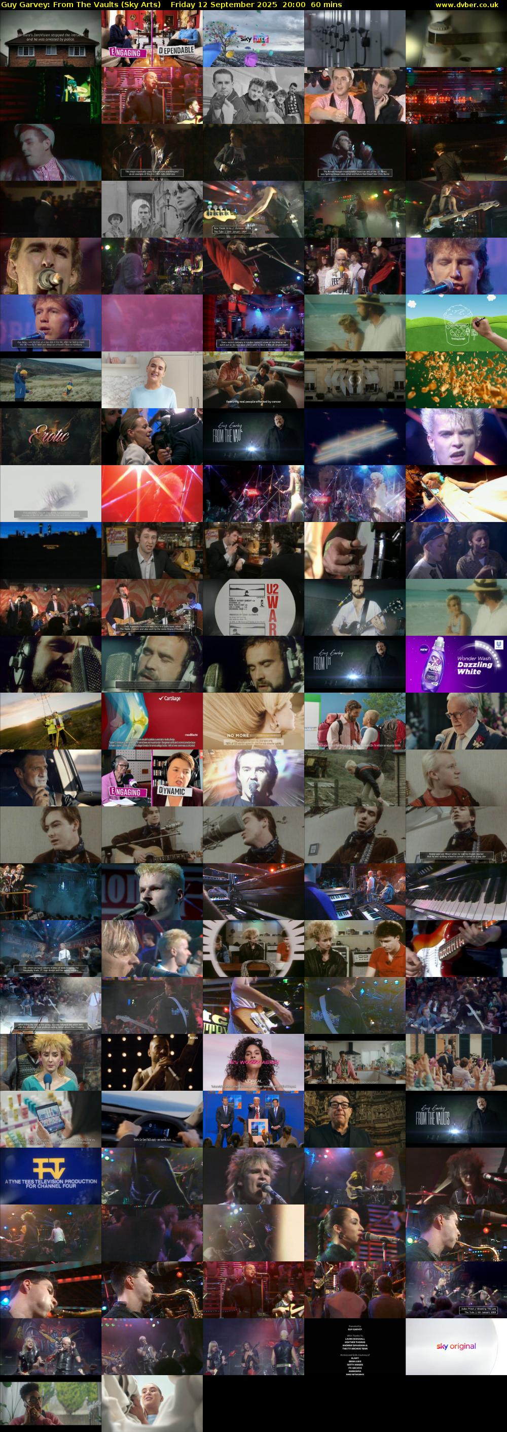 Guy Garvey: From The Vaults (Sky Arts) Friday 12 September 2025 20:00 - 21:00