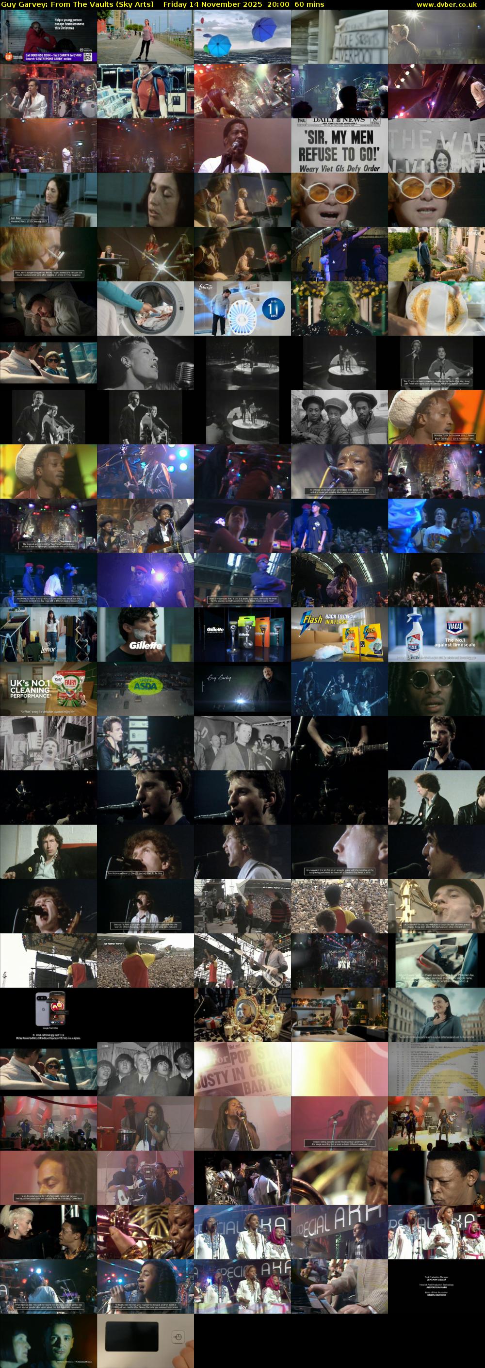 Guy Garvey: From The Vaults (Sky Arts) Friday 14 November 2025 20:00 - 21:00