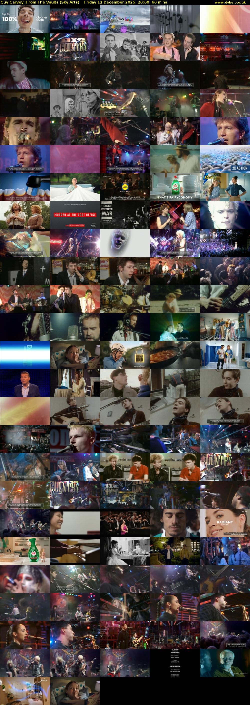 Guy Garvey: From The Vaults (Sky Arts) Friday 12 December 2025 20:00 - 21:00