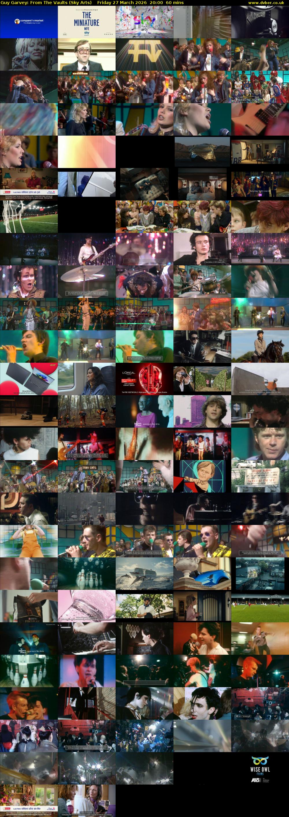 Guy Garvey: From The Vaults (Sky Arts) Friday 27 March 2026 20:00 - 21:00