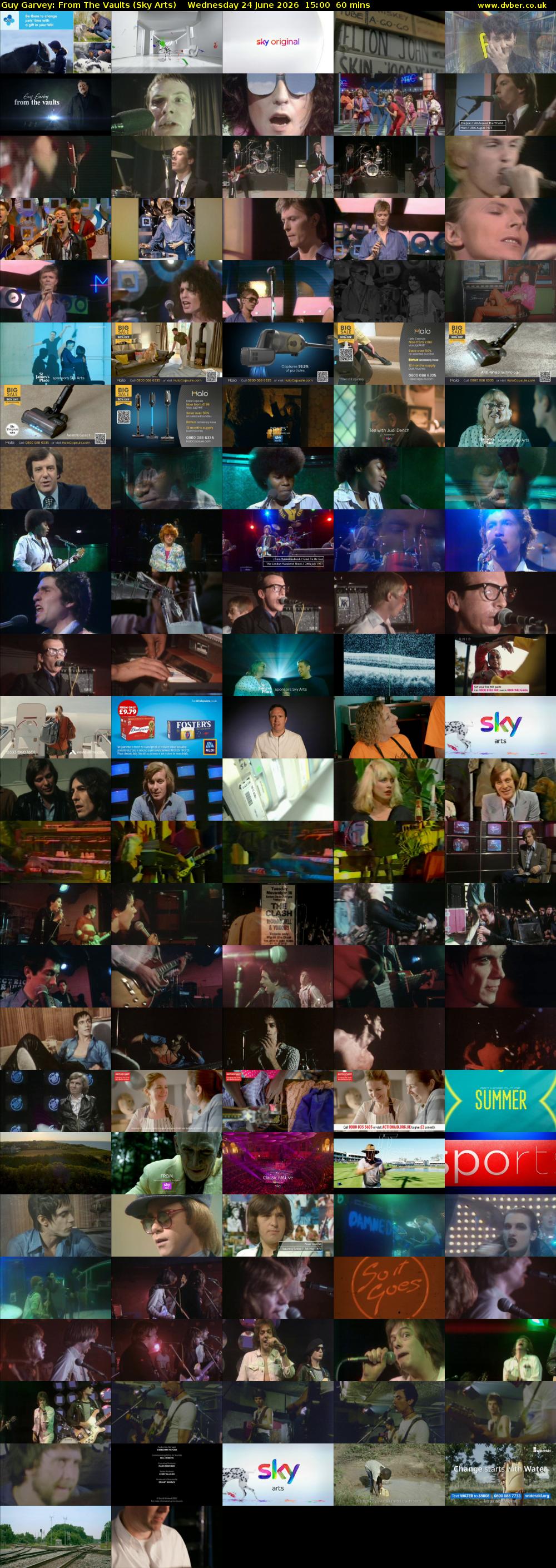 Guy Garvey: From The Vaults (Sky Arts) Wednesday 24 June 2026 15:00 - 16:00