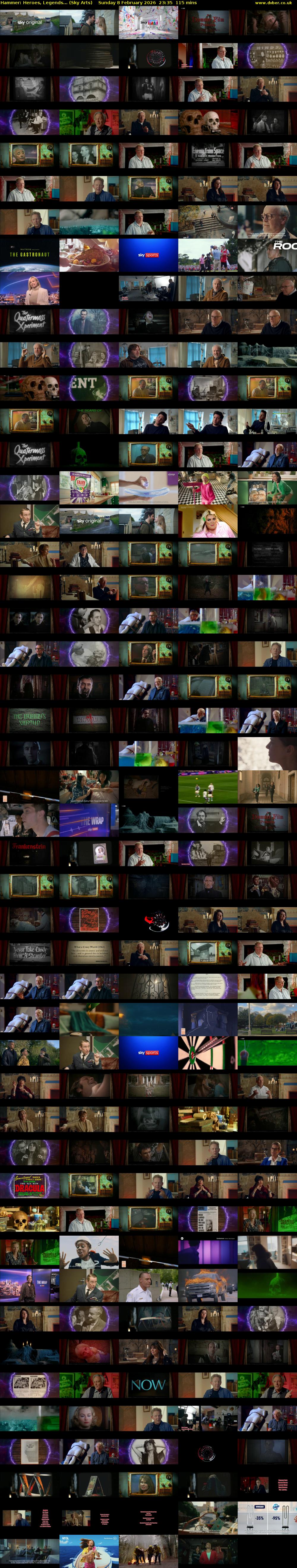 Hammer: Heroes, Legends... (Sky Arts) Sunday 8 February 2026 23:35 - 01:30