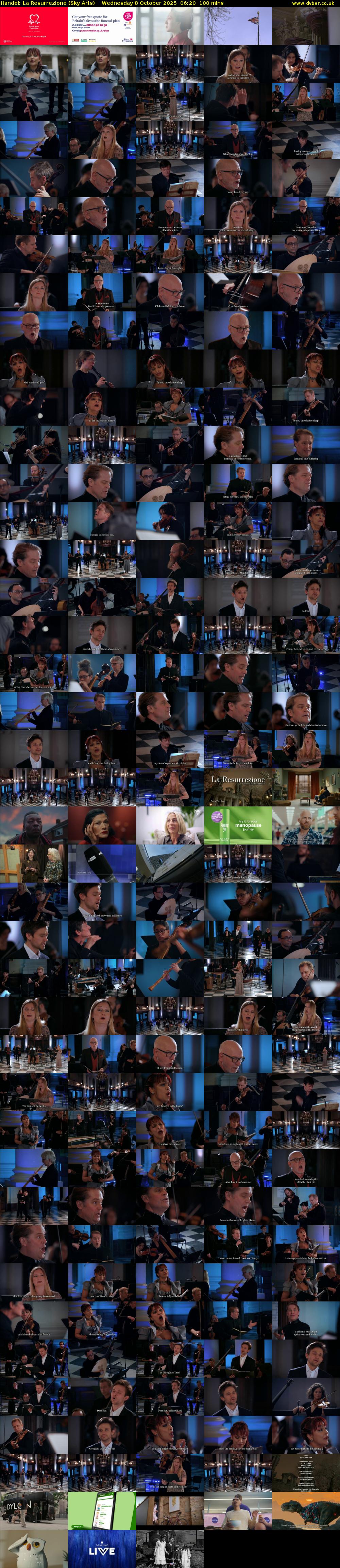 Handel: La Resurrezione (Sky Arts) Wednesday 8 October 2025 06:20 - 08:00