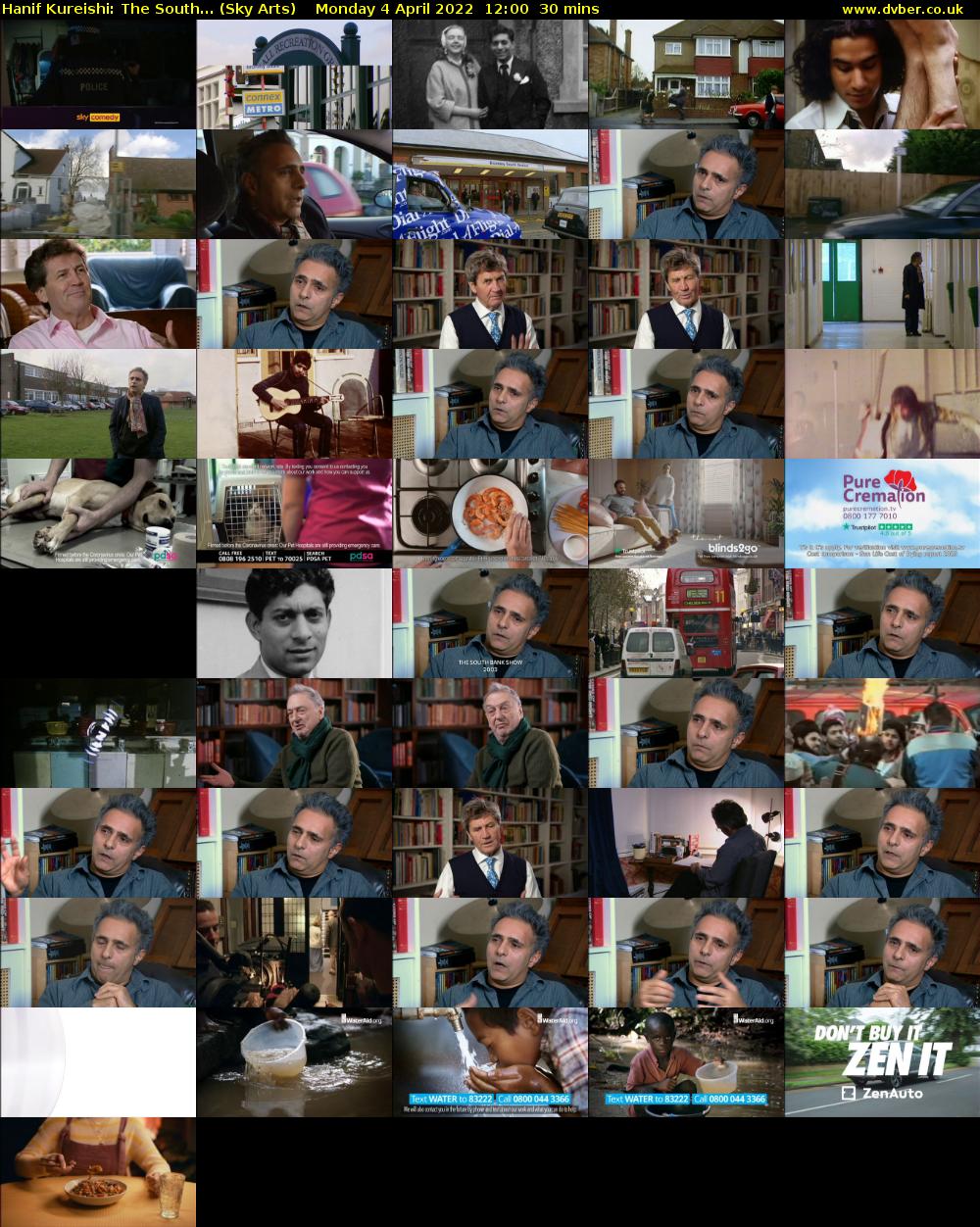 Hanif Kureishi: The South... (Sky Arts) Monday 4 April 2022 12:00 - 12:30