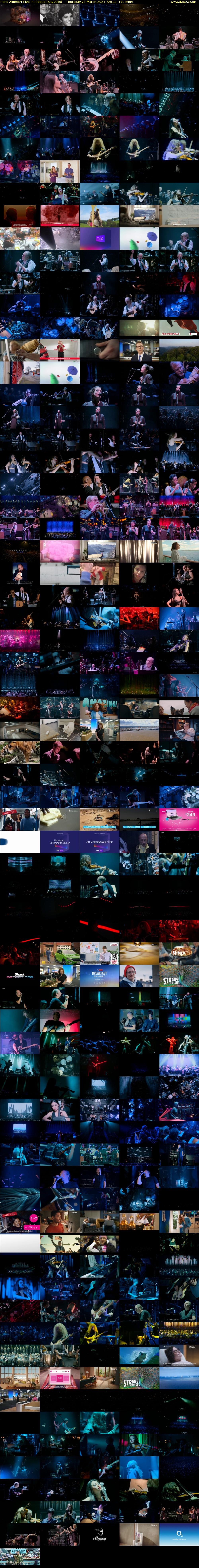 Hans Zimmer: Live in Prague (Sky Arts) Thursday 21 March 2024 06:00 - 08:50