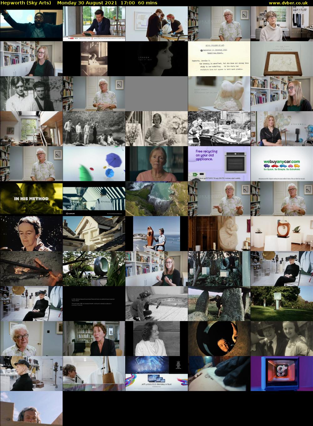 Hepworth (Sky Arts) Monday 30 August 2021 18:00 - 19:00
