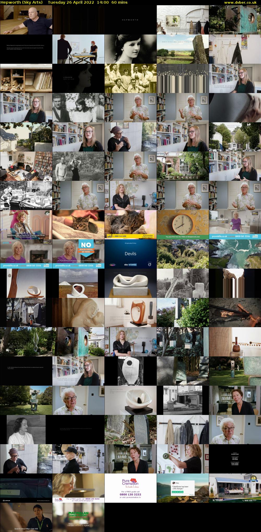 Hepworth (Sky Arts) Tuesday 26 April 2022 14:00 - 15:00