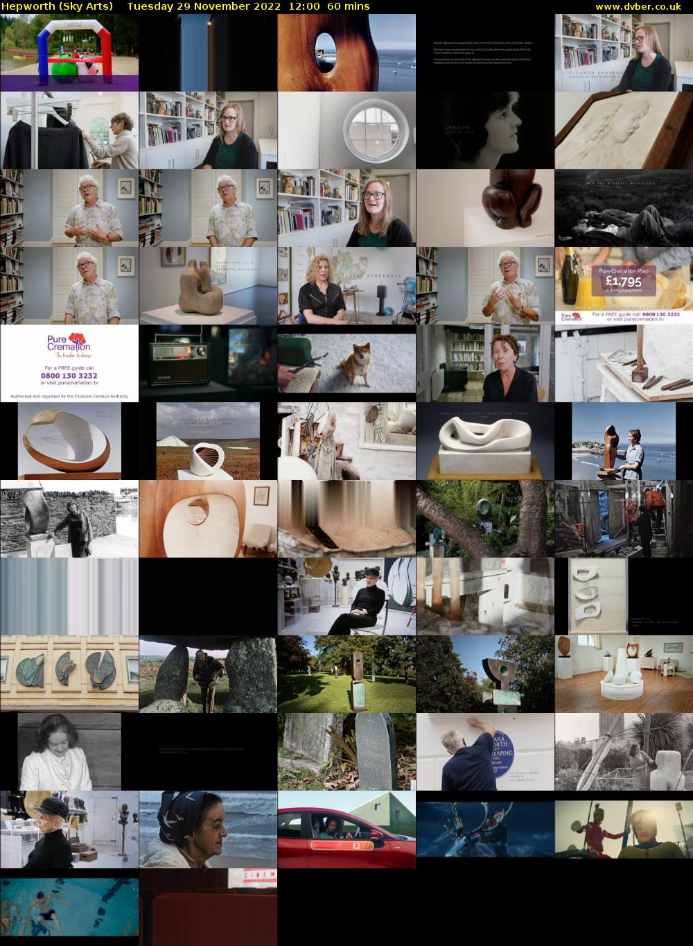 Hepworth (Sky Arts) Tuesday 29 November 2022 12:00 - 13:00