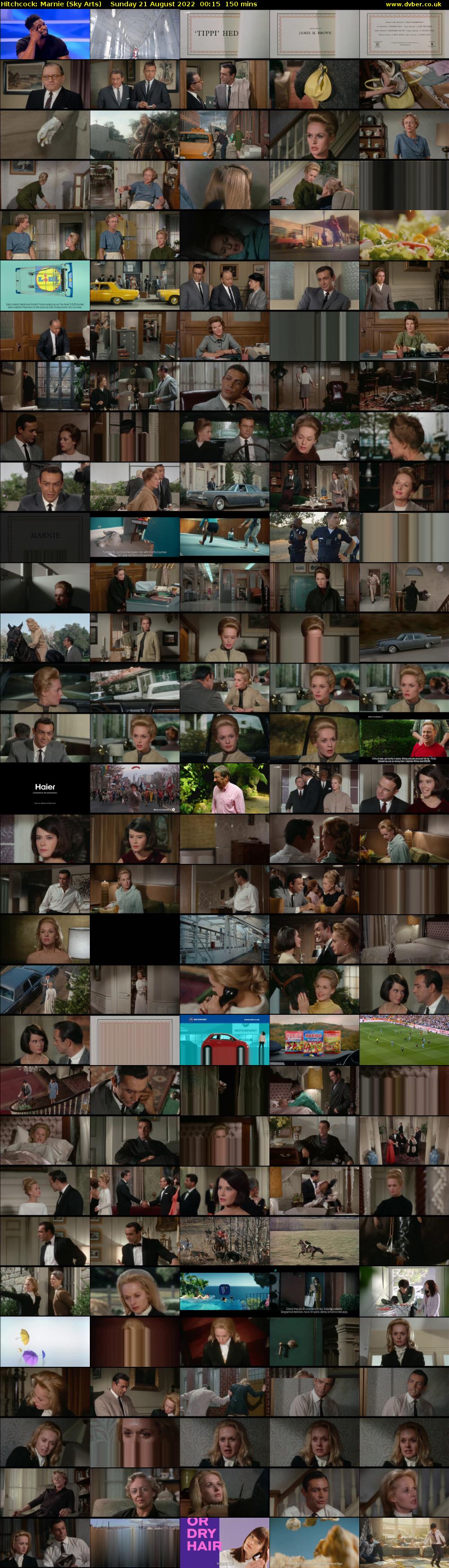 Hitchcock: Marnie (Sky Arts) Sunday 21 August 2022 00:15 - 02:45