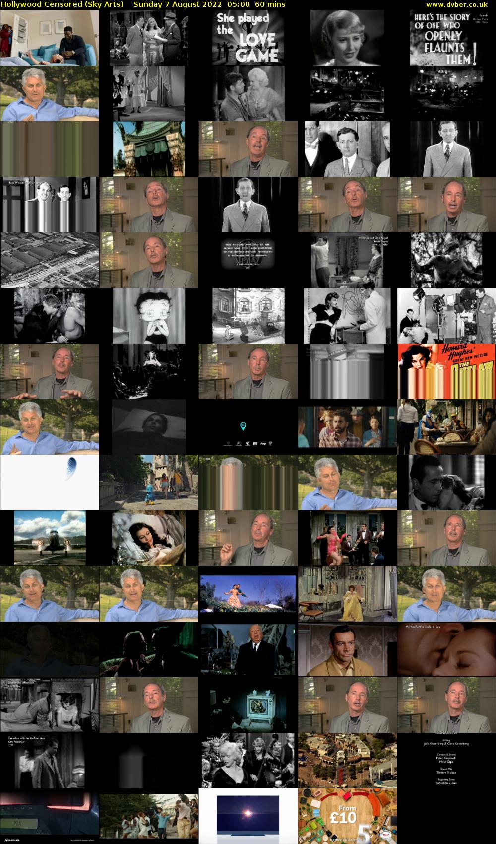 Hollywood Censored (Sky Arts) Sunday 7 August 2022 05:00 - 06:00