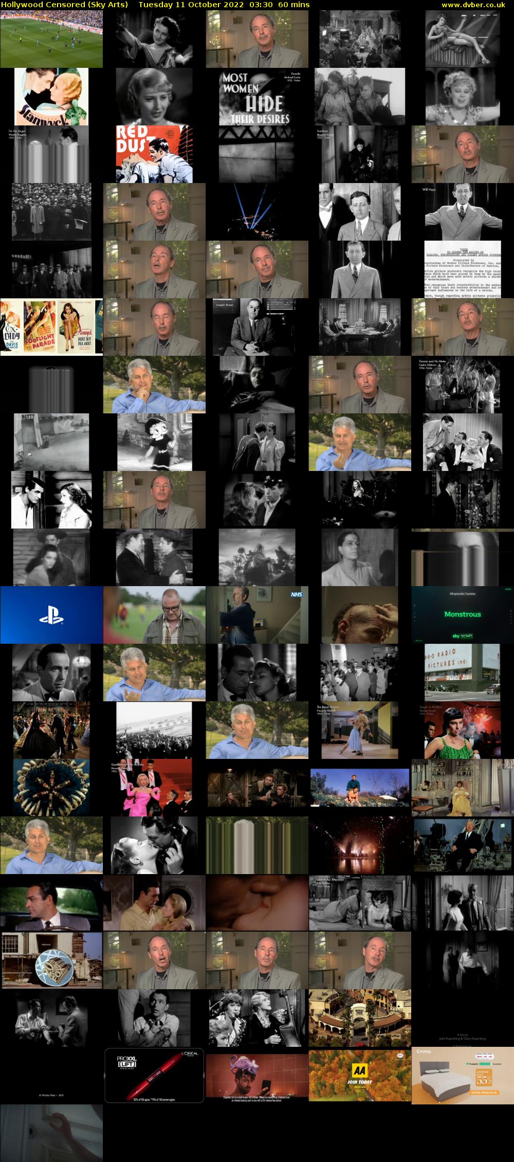Hollywood Censored (Sky Arts) Tuesday 11 October 2022 03:30 - 04:30
