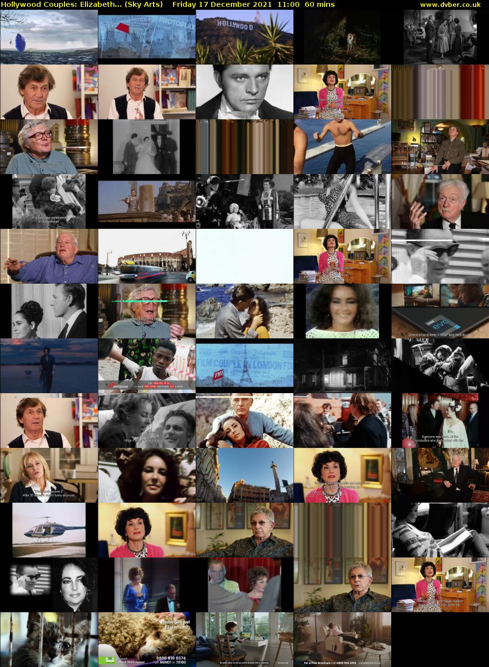 Hollywood Couples: Elizabeth... (Sky Arts) Friday 17 December 2021 11:00 - 12:00