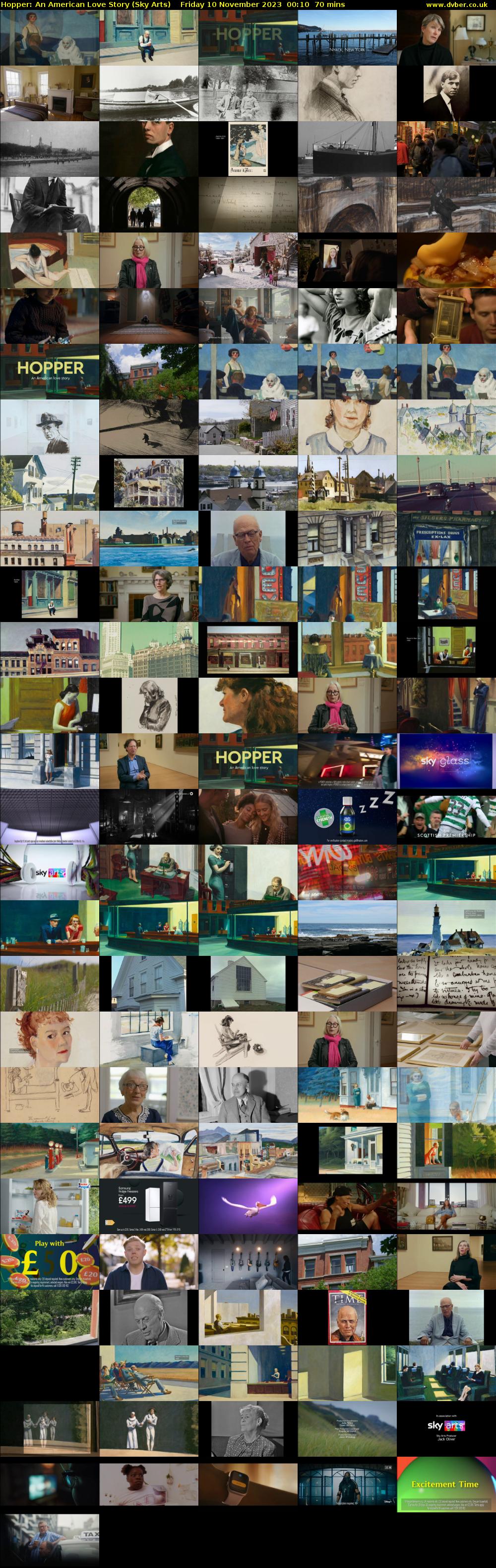 Hopper: An American Love Story (Sky Arts) Friday 10 November 2023 00:10 - 01:20