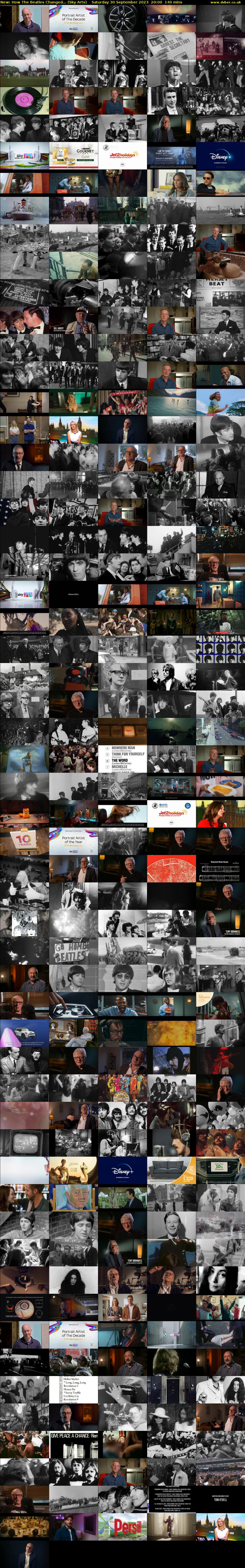 How The Beatles Changed... (Sky Arts) Saturday 30 September 2023 20:00 - 22:20