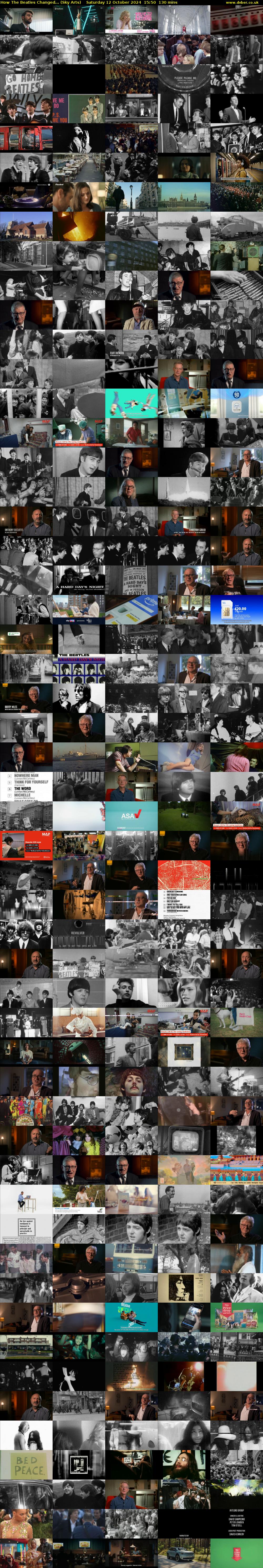 How The Beatles Changed... (Sky Arts) Saturday 12 October 2024 15:50 - 18:00