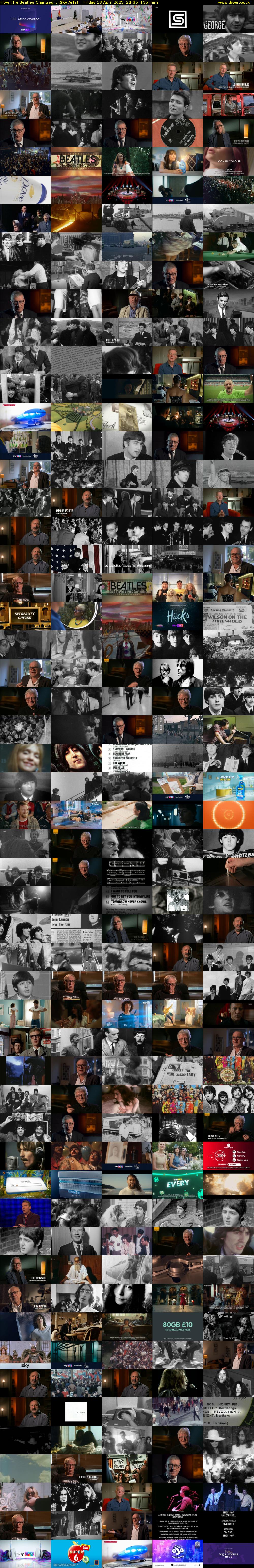How The Beatles Changed... (Sky Arts) Friday 18 April 2025 22:35 - 00:50
