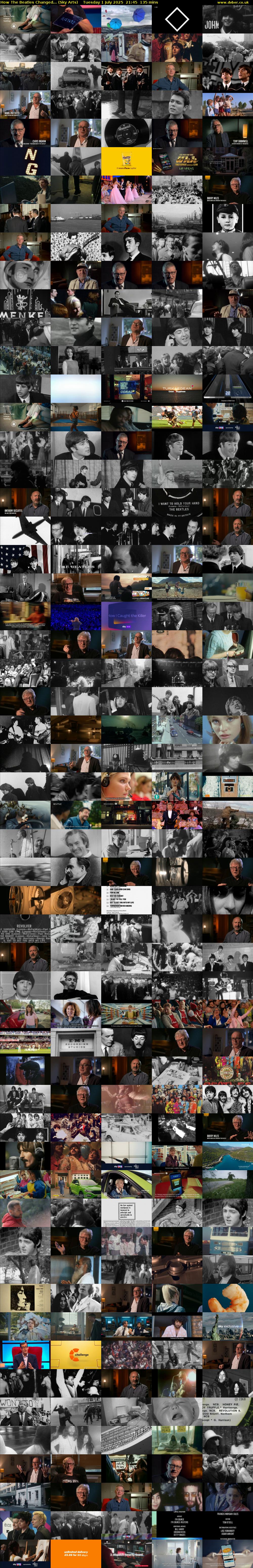 How The Beatles Changed... (Sky Arts) Tuesday 1 July 2025 21:45 - 00:00