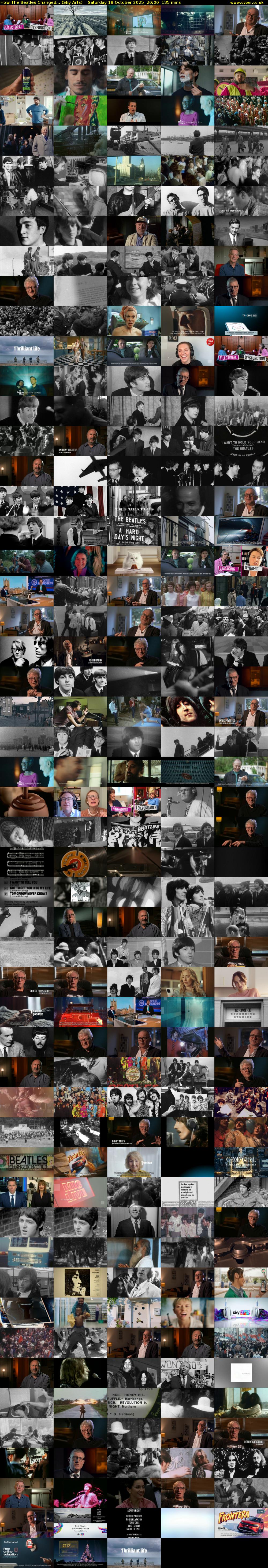 How The Beatles Changed... (Sky Arts) Saturday 18 October 2025 20:00 - 22:15