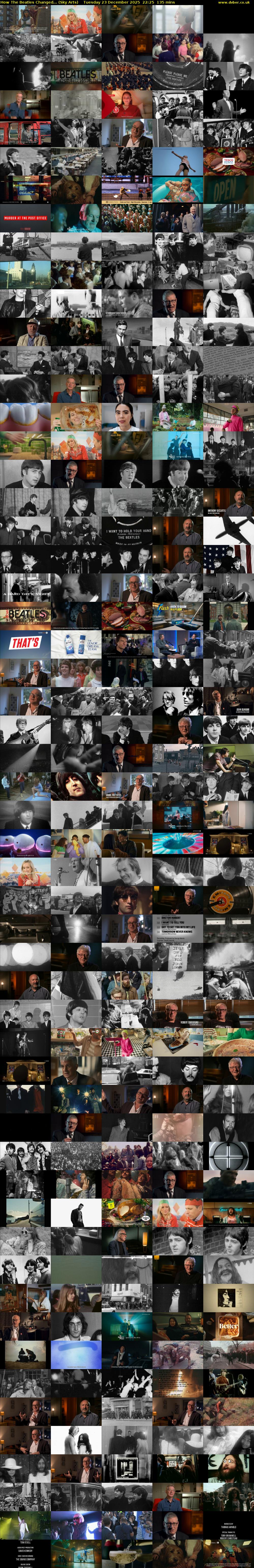 How The Beatles Changed... (Sky Arts) Tuesday 23 December 2025 22:25 - 00:40