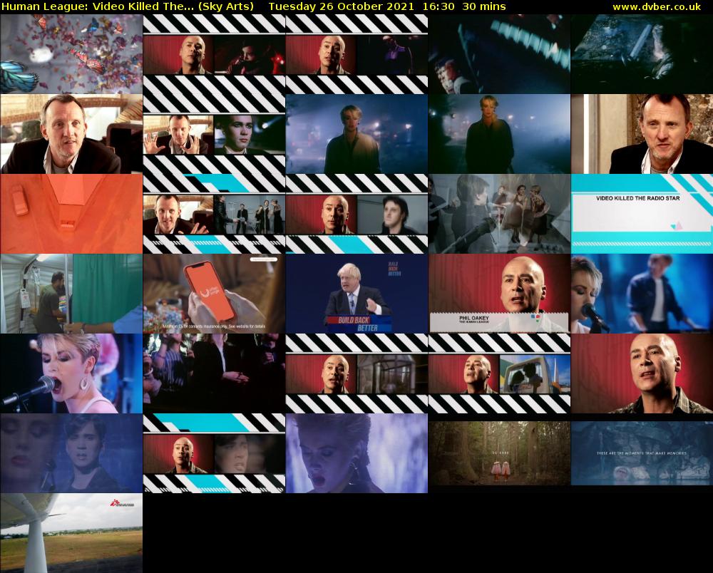 Human League: Video Killed The... (Sky Arts) Tuesday 26 October 2021 16:30 - 17:00