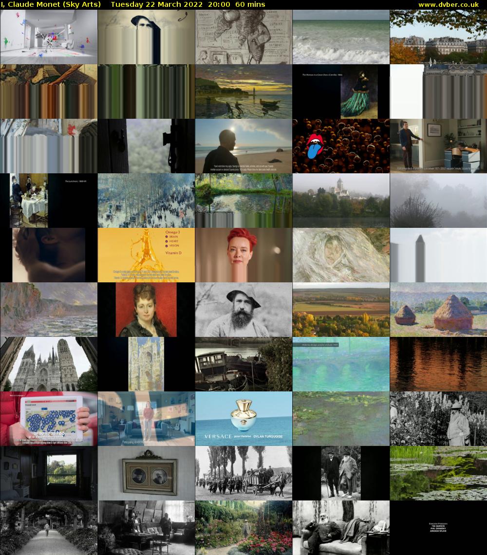 I, Claude Monet (Sky Arts) Tuesday 22 March 2022 20:00 - 21:00
