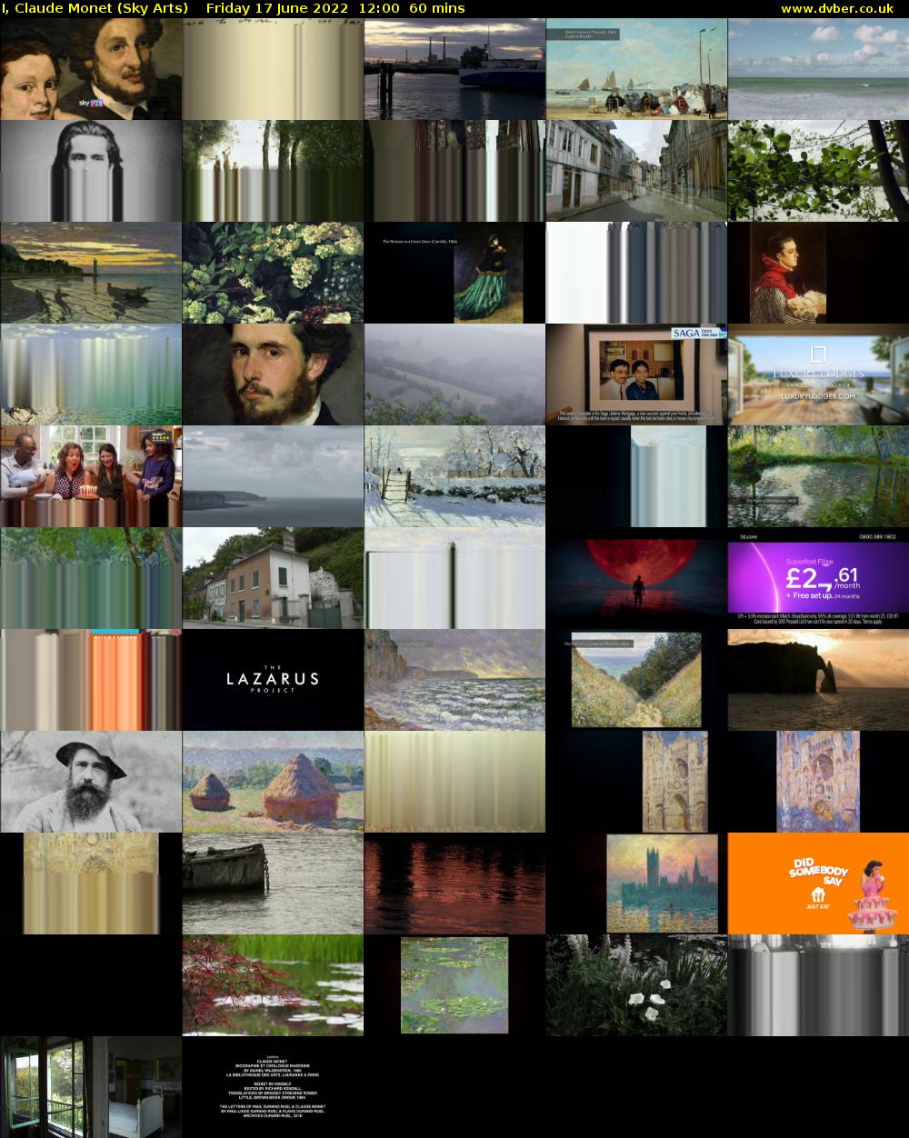 I, Claude Monet (Sky Arts) Friday 17 June 2022 12:00 - 13:00