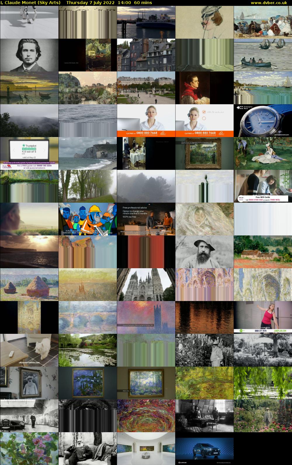 I, Claude Monet (Sky Arts) Thursday 7 July 2022 14:00 - 15:00