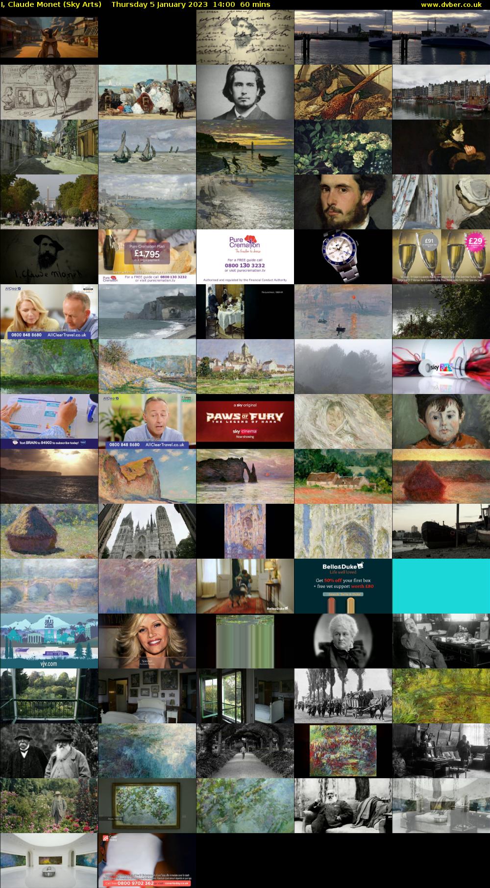 I, Claude Monet (Sky Arts) Thursday 5 January 2023 14:00 - 15:00