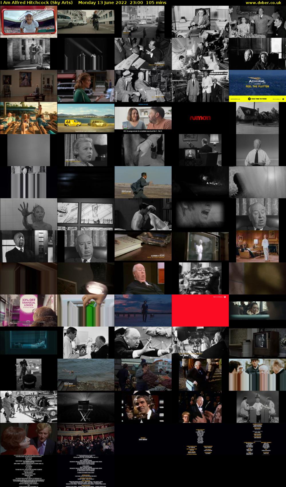 I Am Alfred Hitchcock (Sky Arts) Monday 13 June 2022 23:00 - 00:45
