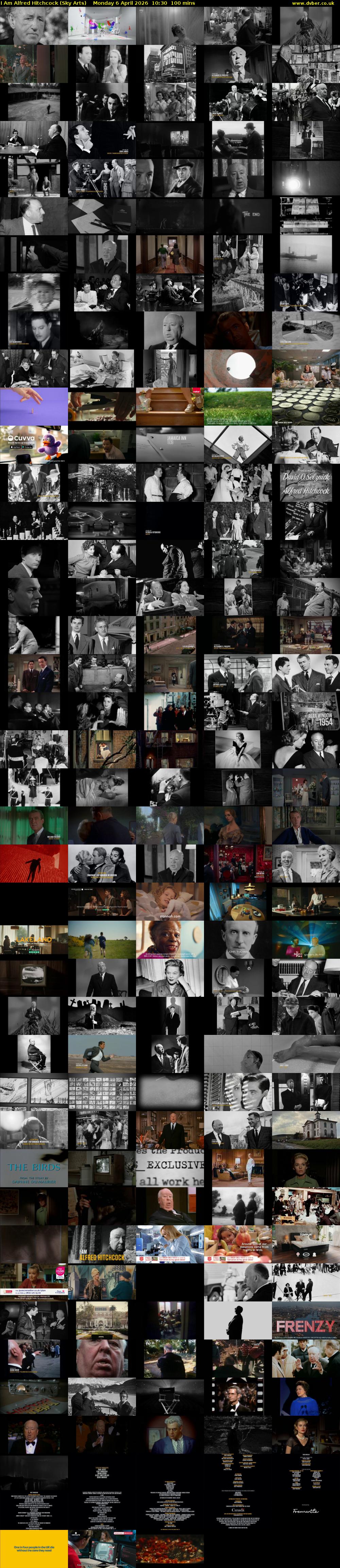 I Am Alfred Hitchcock (Sky Arts) Monday 6 April 2026 10:30 - 12:10