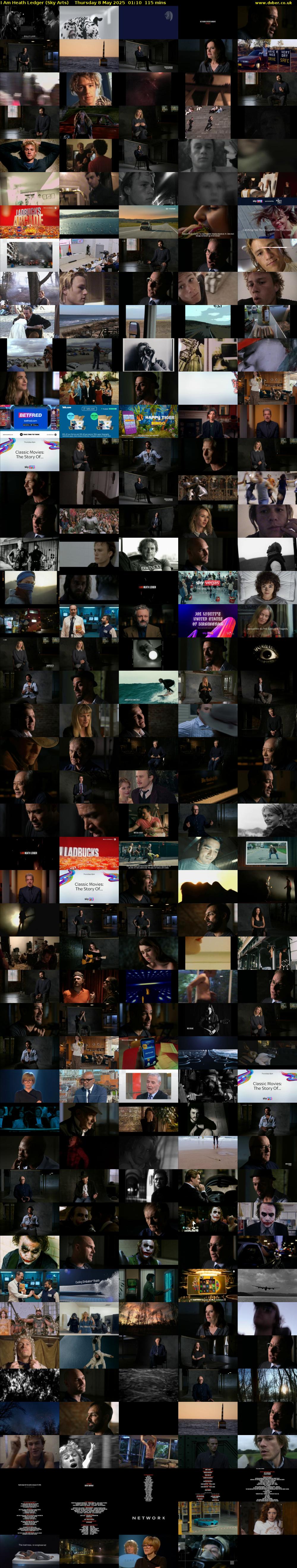 I Am Heath Ledger (Sky Arts) Thursday 8 May 2025 01:10 - 03:05