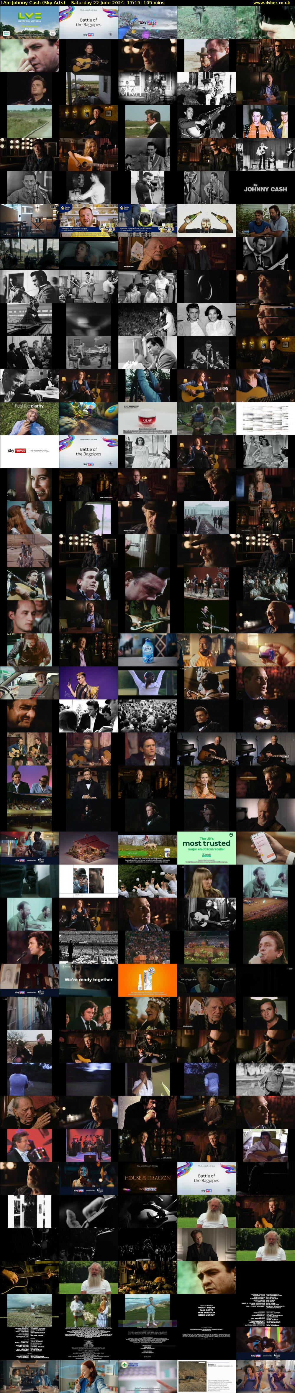 I Am Johnny Cash (Sky Arts) Saturday 22 June 2024 17:15 - 19:00
