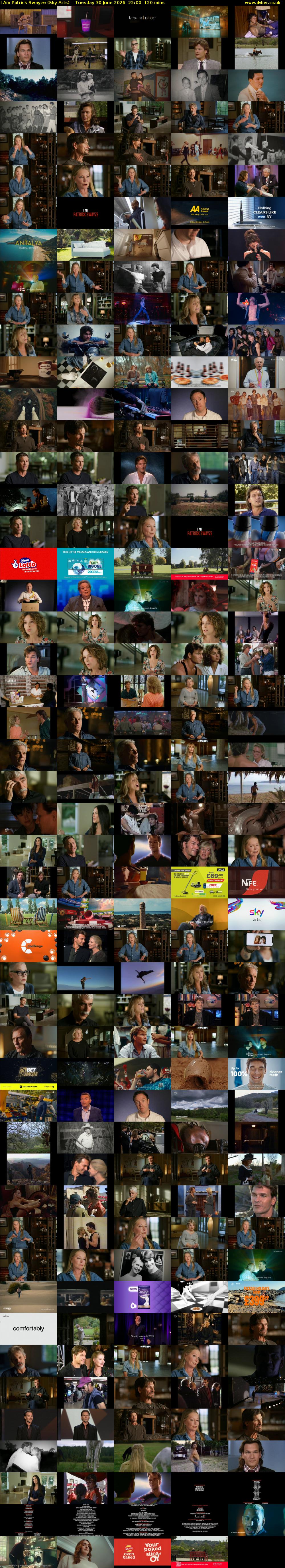 I Am Patrick Swayze (Sky Arts) Tuesday 30 June 2026 22:00 - 00:00