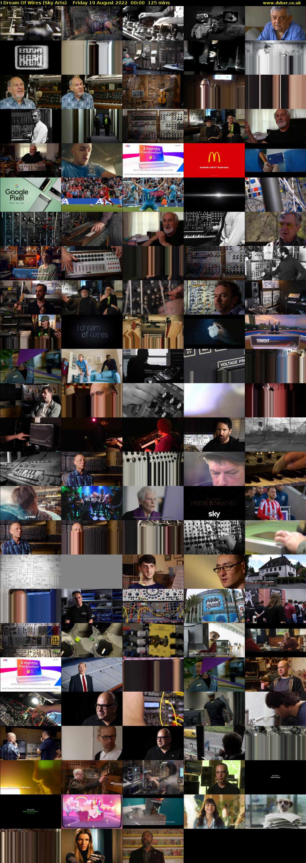 I Dream Of Wires (Sky Arts) Friday 19 August 2022 00:00 - 02:05