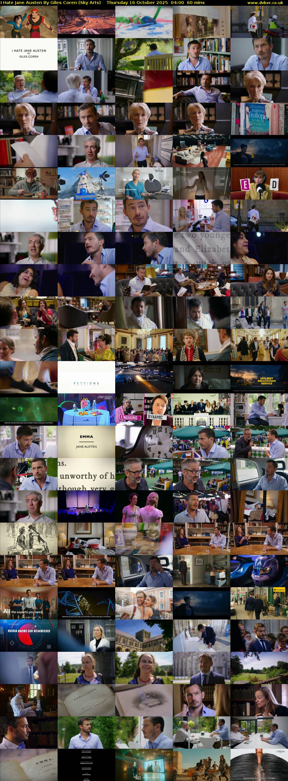 I Hate Jane Austen By Giles Coren (Sky Arts) Thursday 16 October 2025 04:00 - 05:00