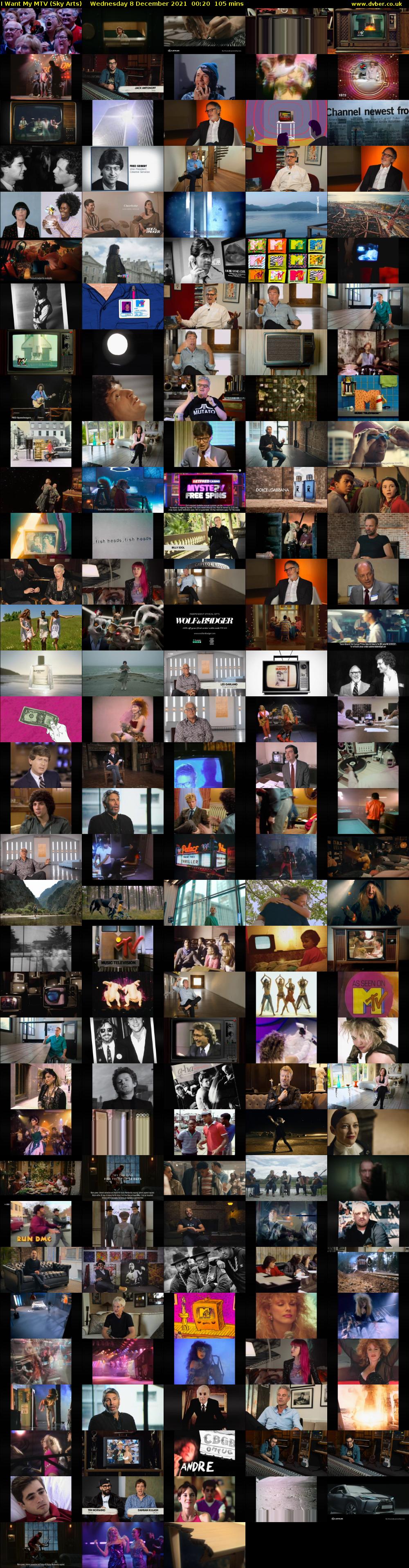 I Want My MTV (Sky Arts) Wednesday 8 December 2021 00:20 - 02:05